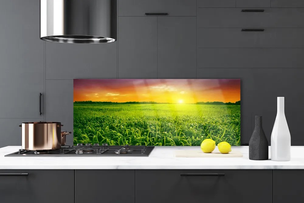 Panel Kuchenny Świt Nad Złocistym Zbożem