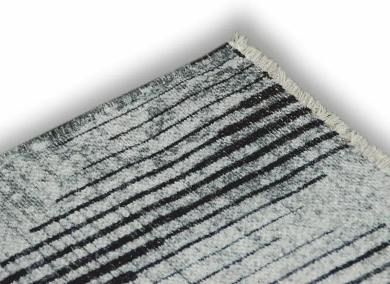 Dywan bawełniany Pescara jodełka szaro-grafitowy 160 cm x 230 cm