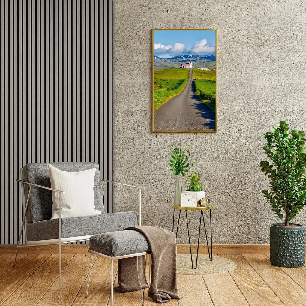 Drewniany panel akustyczny, 2400 x 600 mm, 5 szt, dąb grafitowy