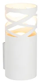Designerska lampa ścienna biała - Arre