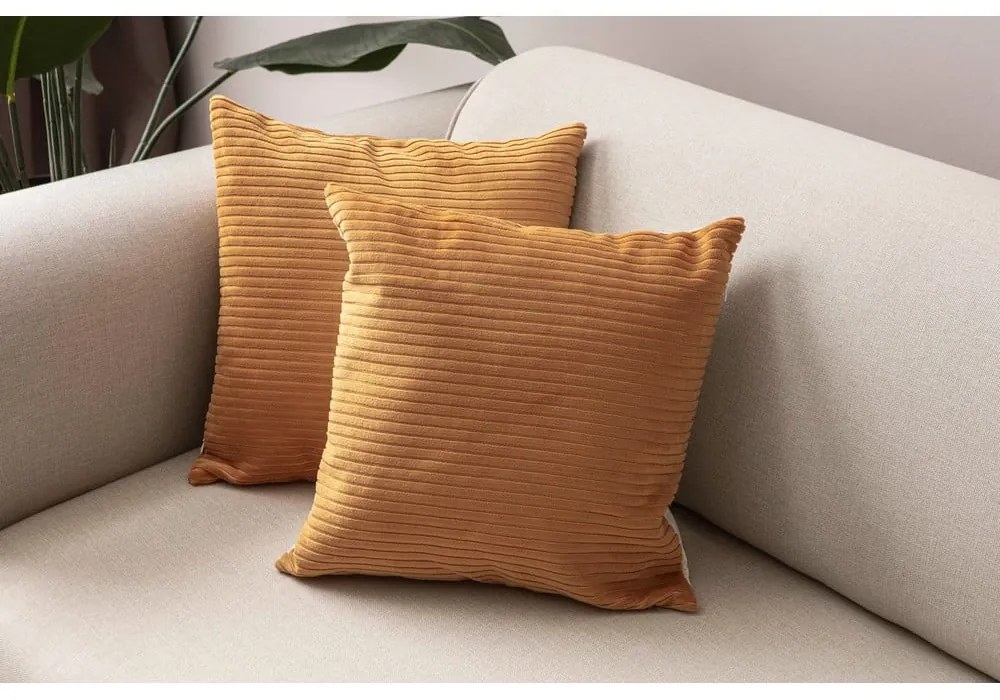 Sztruksowe poszewki na poduszki zestaw 2 szt. 43x43 cm – Mioli Decor