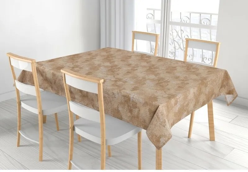 Bellatex Obrus Adéla Skóra węża brązowy, 120 x 140 cm, 120 x 140 cm