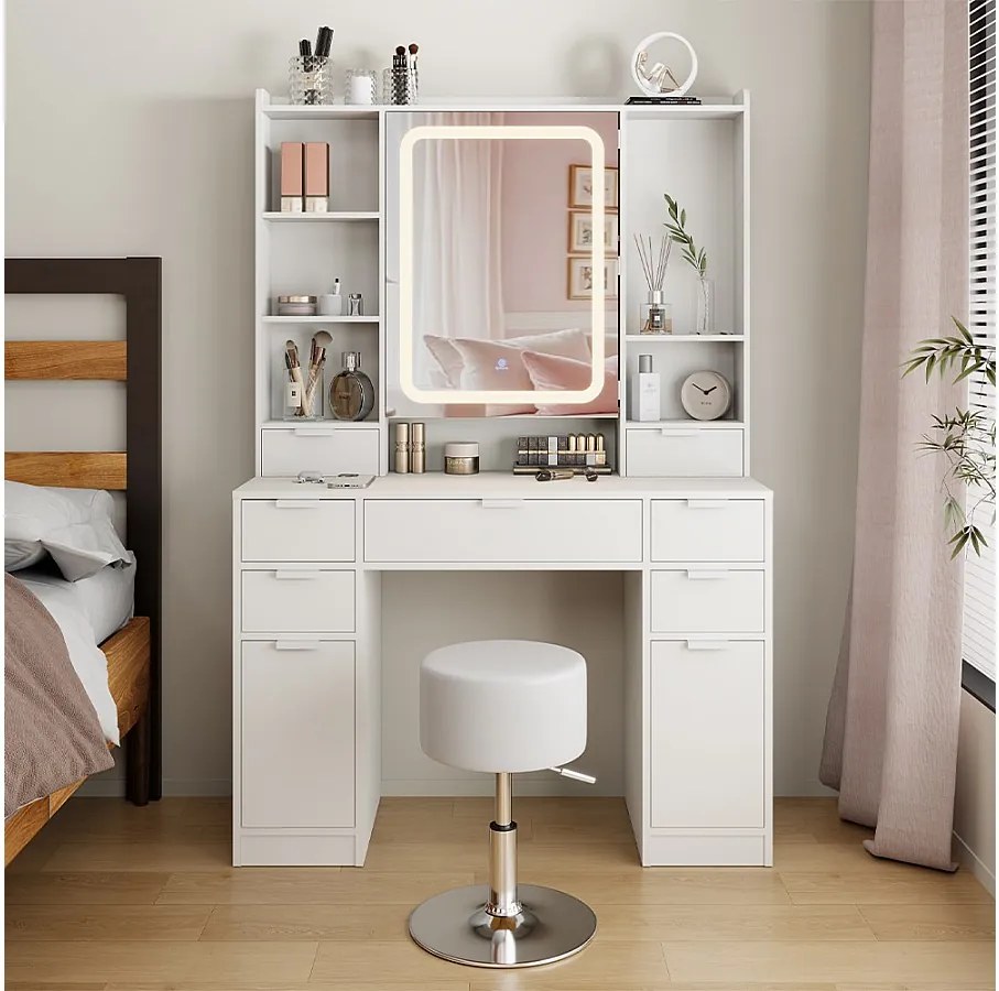 Toaletka biały 105x40x156 solea