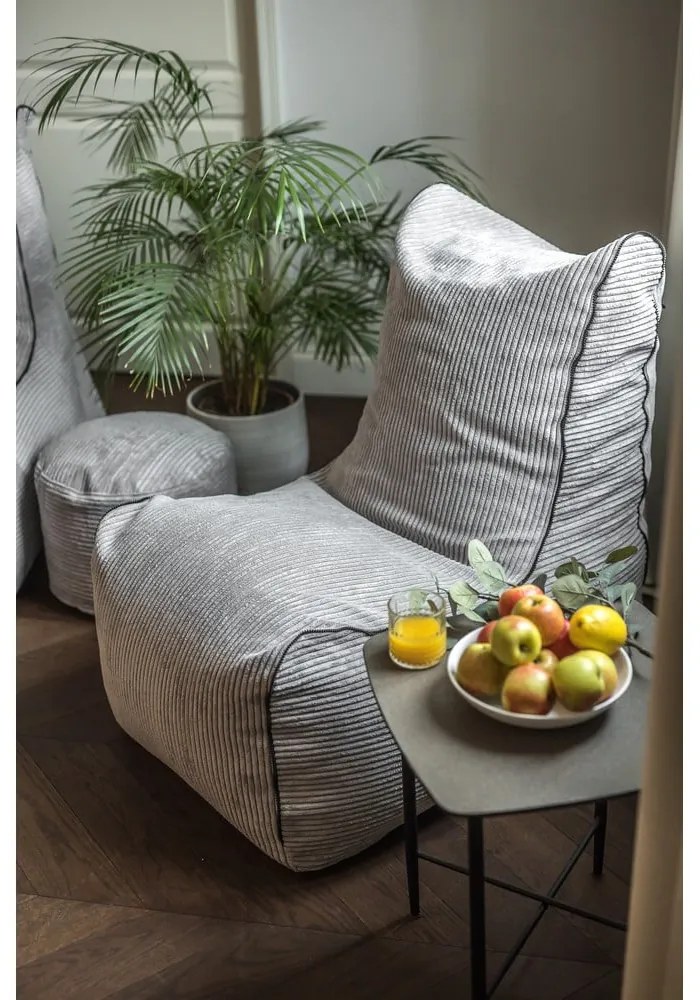 Kremowy worek do siedzenia z materiału bouclé Seat Lounge – SLOWDOWN