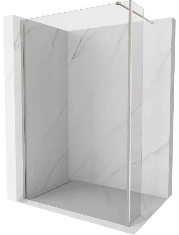 Mexen Kioto ścianka prysznicowa Walk-in 90 x 40 cm, transparent, nikiel szczotkowany - 800-090-212-97-00-040