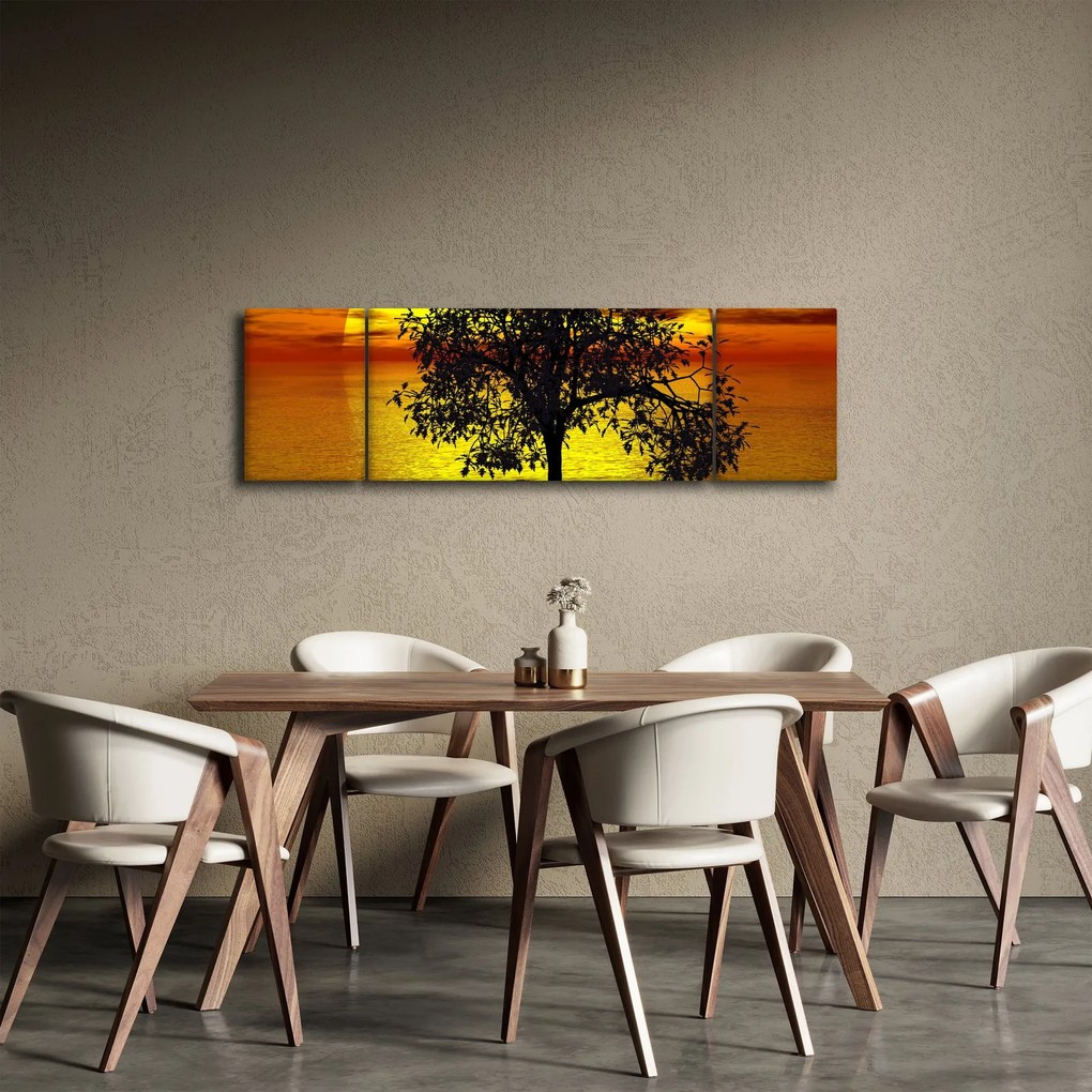 Obraz sylwetki drzewa (170x50 cm)
