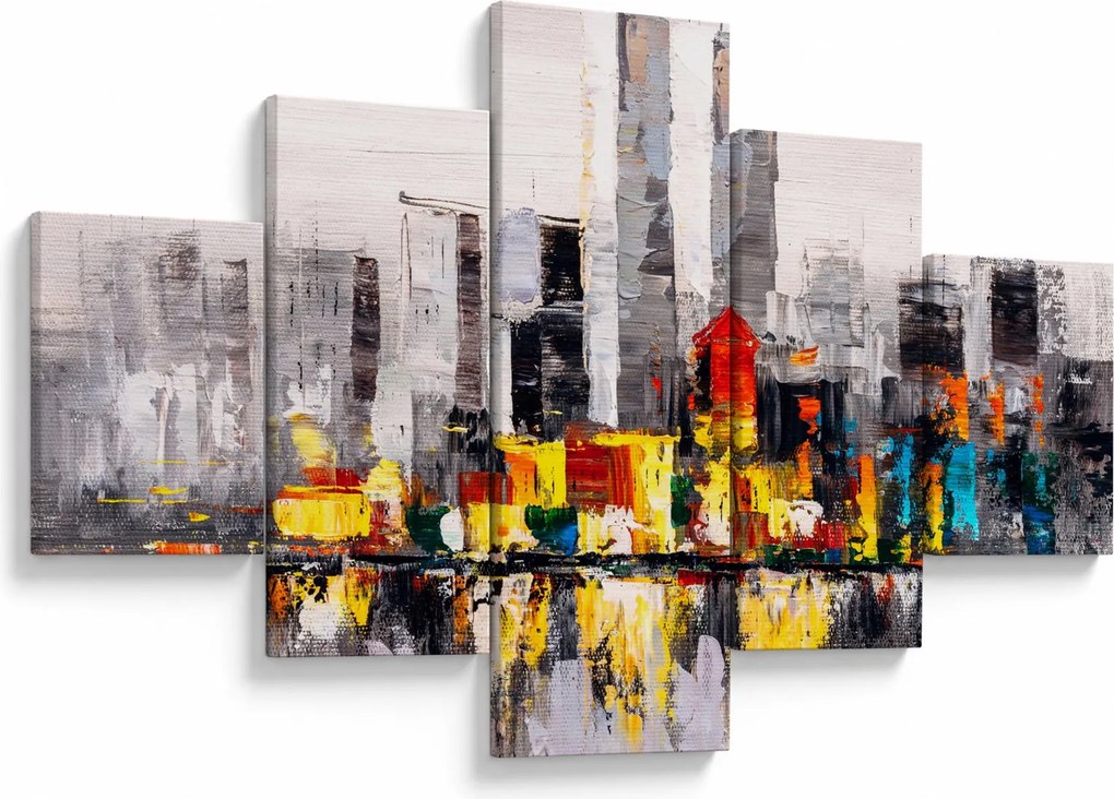 Obraz - Obraz przedstawiający duże miasto (125x70 cm)