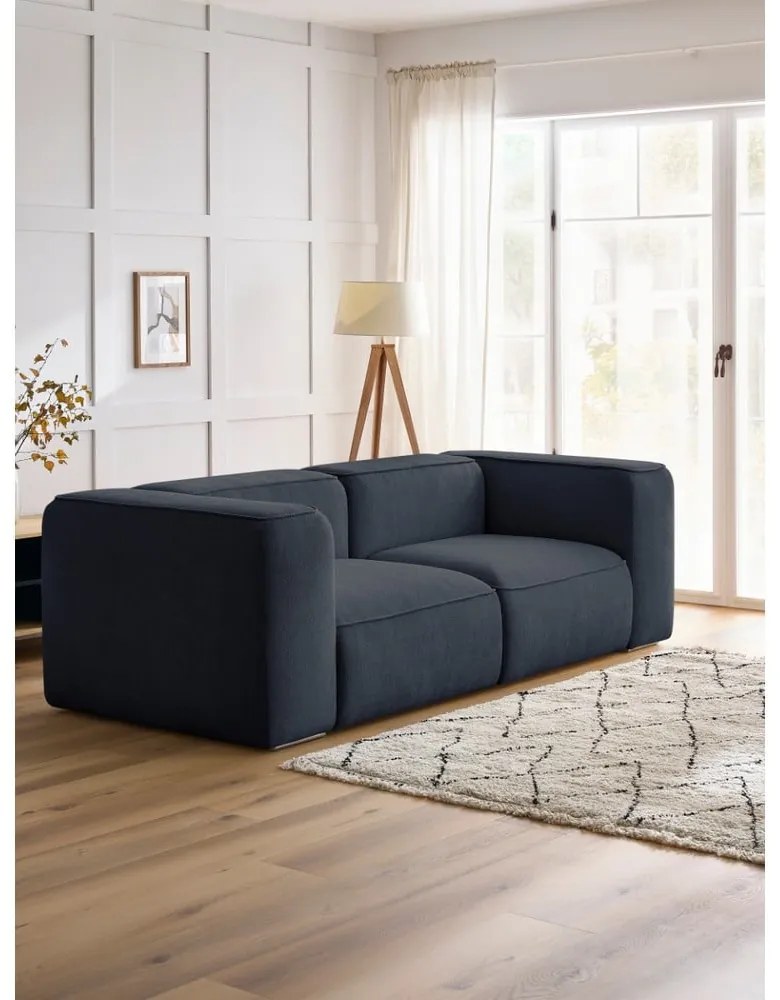 Ciemnoniebieska sofa 255 cm Zephyr – Bobochic Paris