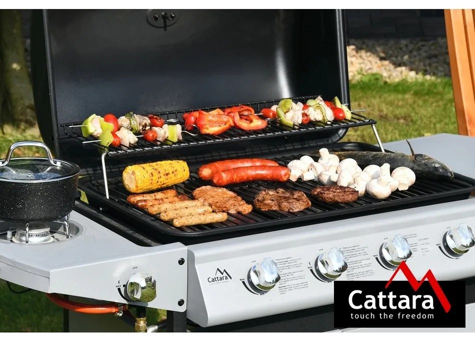 Cattara Grill gazowy na kółkach Master Cheef, 133 x 98 x 51 cm