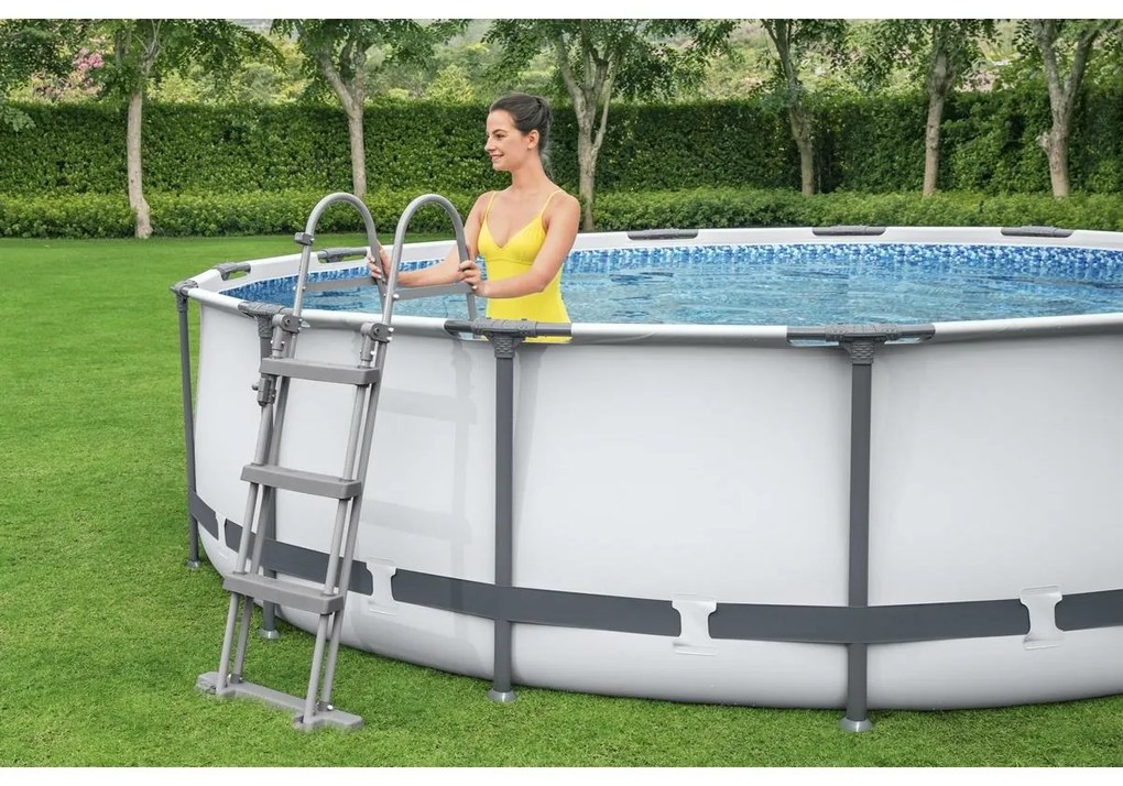 Bestway 56418 Basen naziemny Steel Pro MAX, 366 x100 cm, z filtracją i schodkami