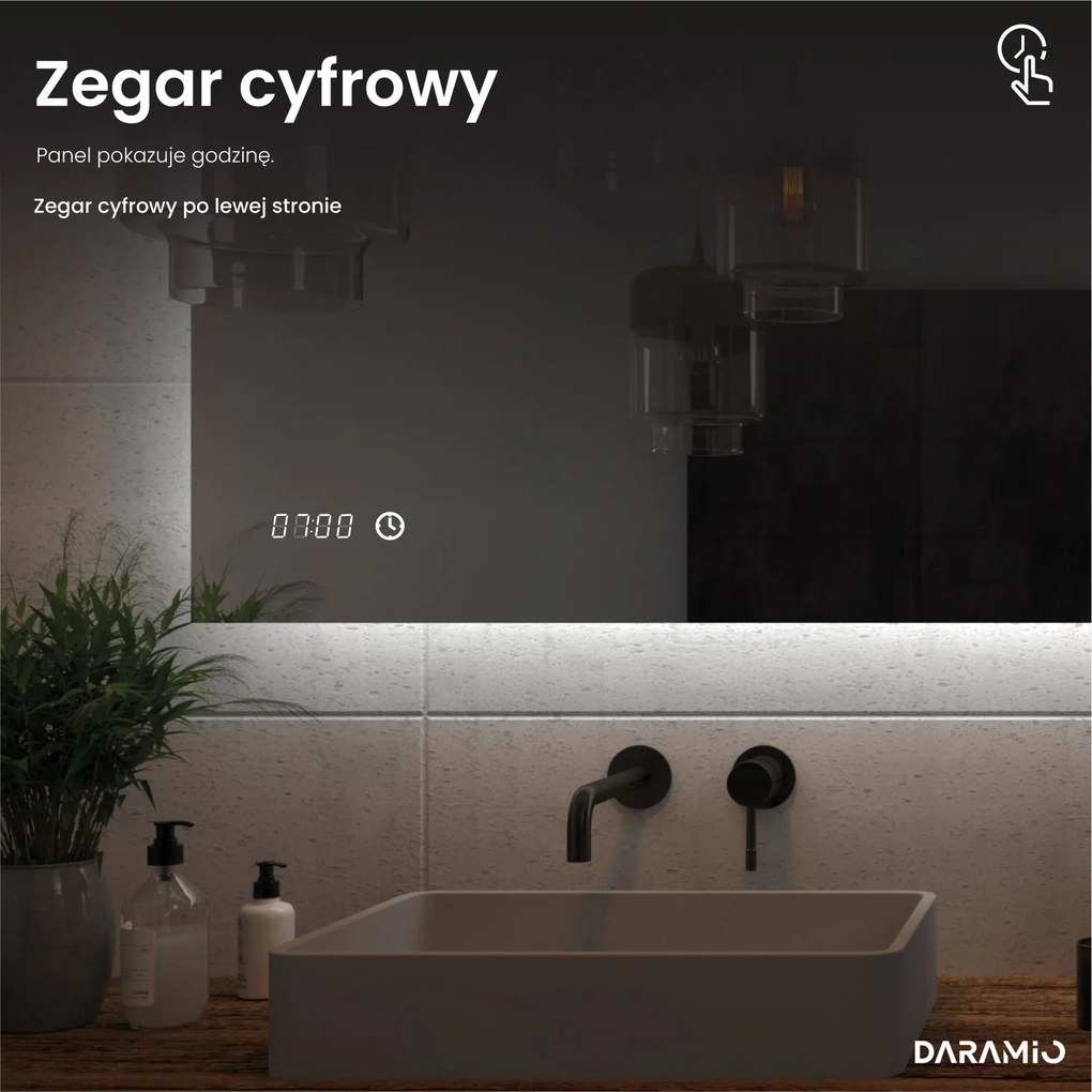 Okrągłe lustro łazienkowe LED E4