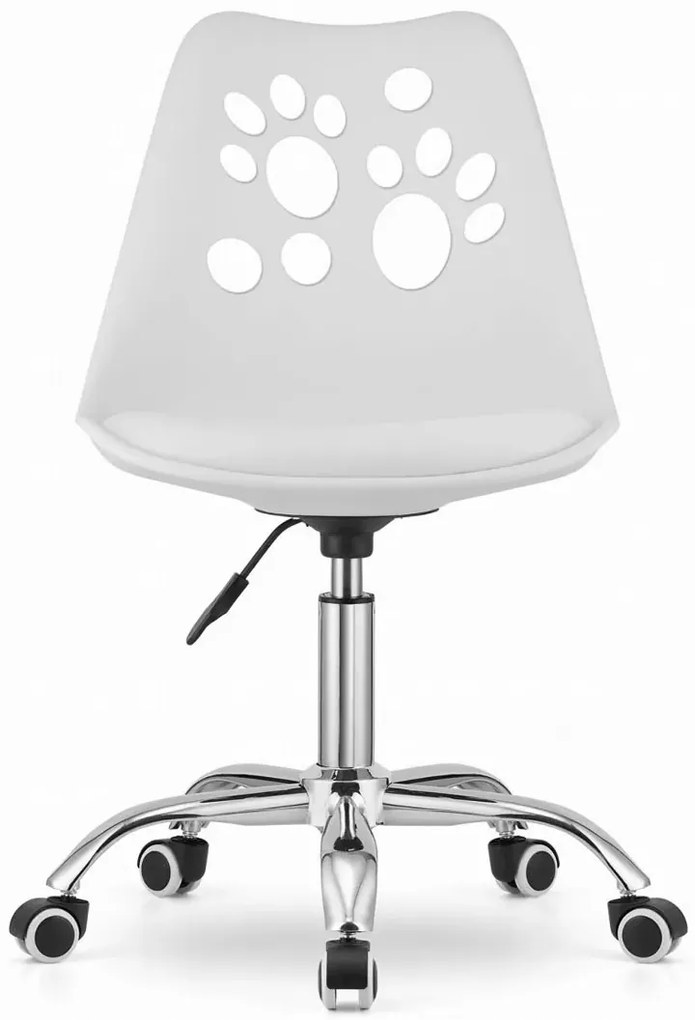 Dziecięcy biały obrotowy fotel Z3-G00