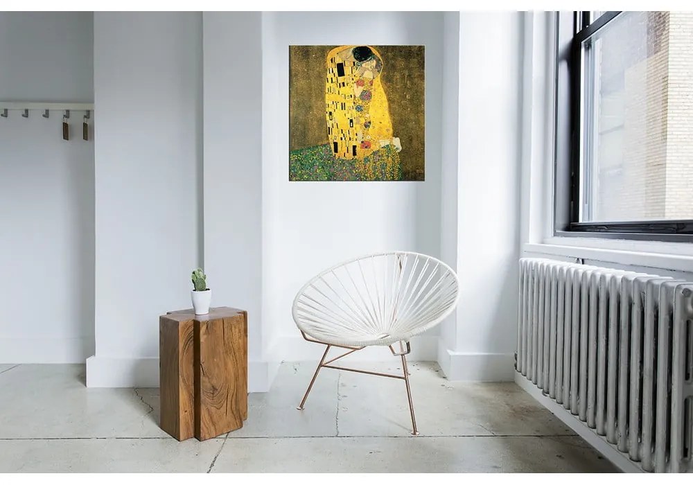 Reprodukcja obrazu Gustava Klimta – The Kiss, 70x70 cm