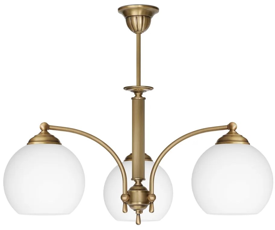 Stylowy złoty żyrandol do pokoju QV-S3