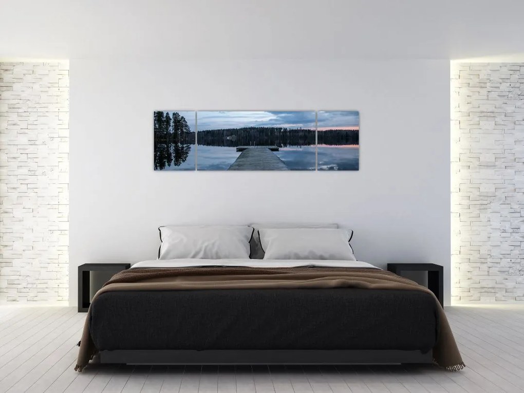 Obraz - Molo nad jeziorem (170x50 cm)