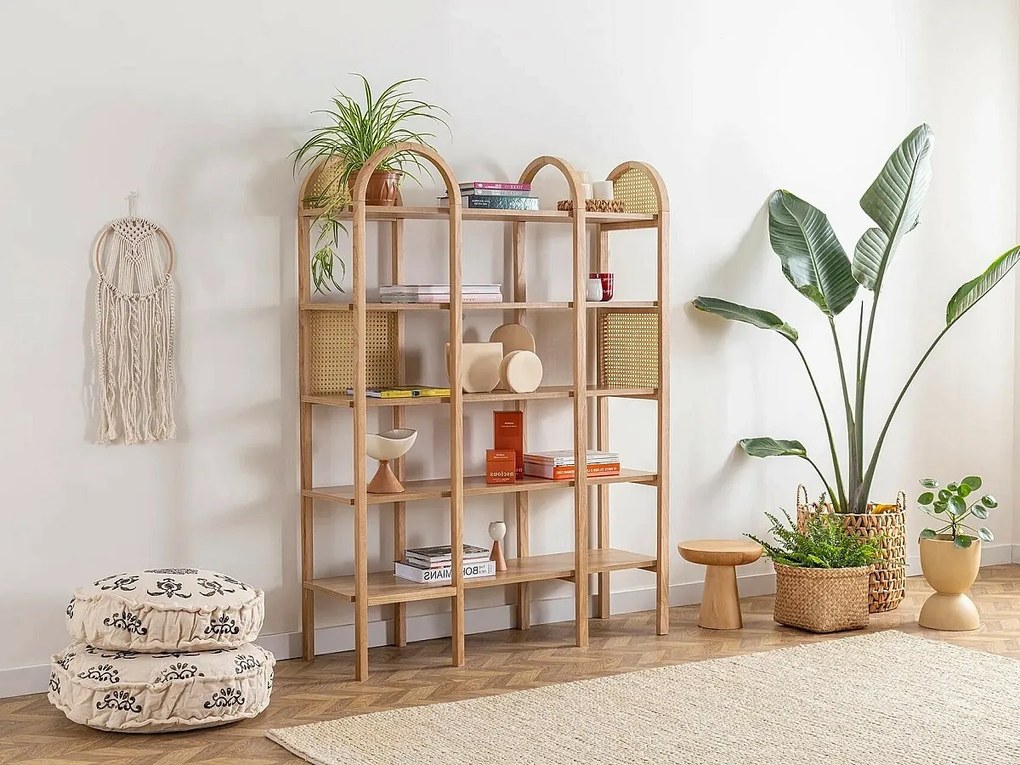 Półka z płyty wiórowej pokrytej melaminą – 120 x 160 x 36 cm – kolor naturalny