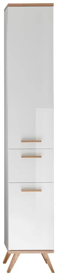 Biała wysoka szafka łazienkowa 36x205 cm Set 923 – Pelipal