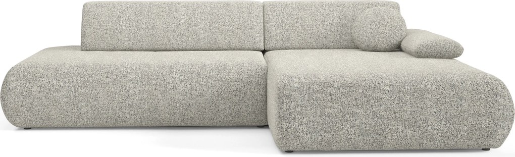 Masseno Narożnik DELTA z funkcją spania i pojemnikiem na pościel Narozniki L, Rozkładana sofa - Szary, PUENTE 11