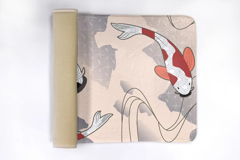 Dywanik łazienkowy antypoślizgowy Dywanik łazienkowy antypoślizgowy Rybki Koi