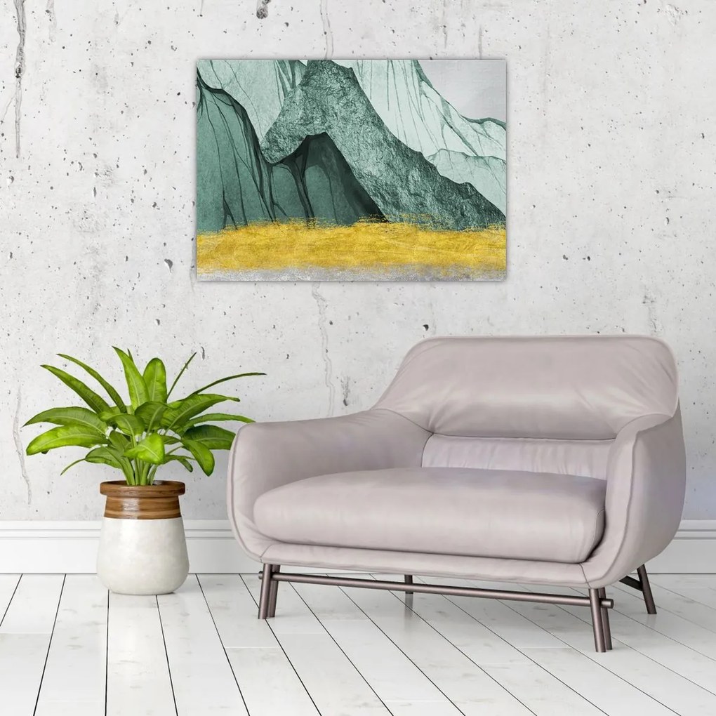 Obraz - Emerald Mountains N⁰2 (70x50 cm)