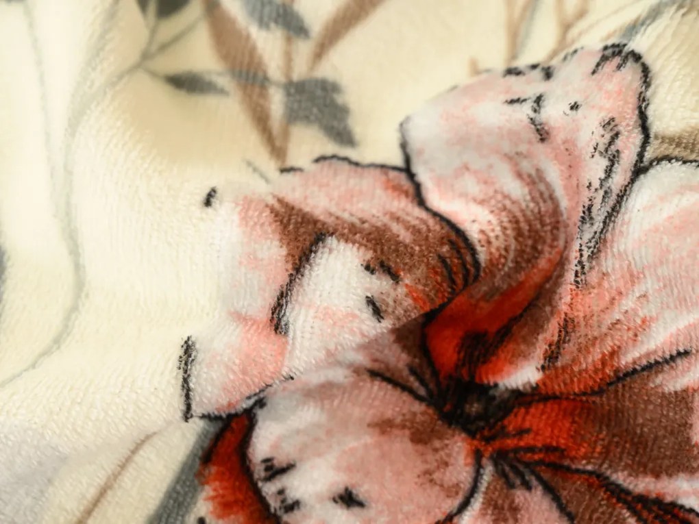 PrzytulneMieszkanie.pl PrzytulneMieszkanie.pl Dwustronna pościel DUO SENSE SANDORA kremowa + poszewka na poduszkę 40x50 cm GRATIS Rozmiar pościeli: 70 x 90 cm | 140 x 200 cm