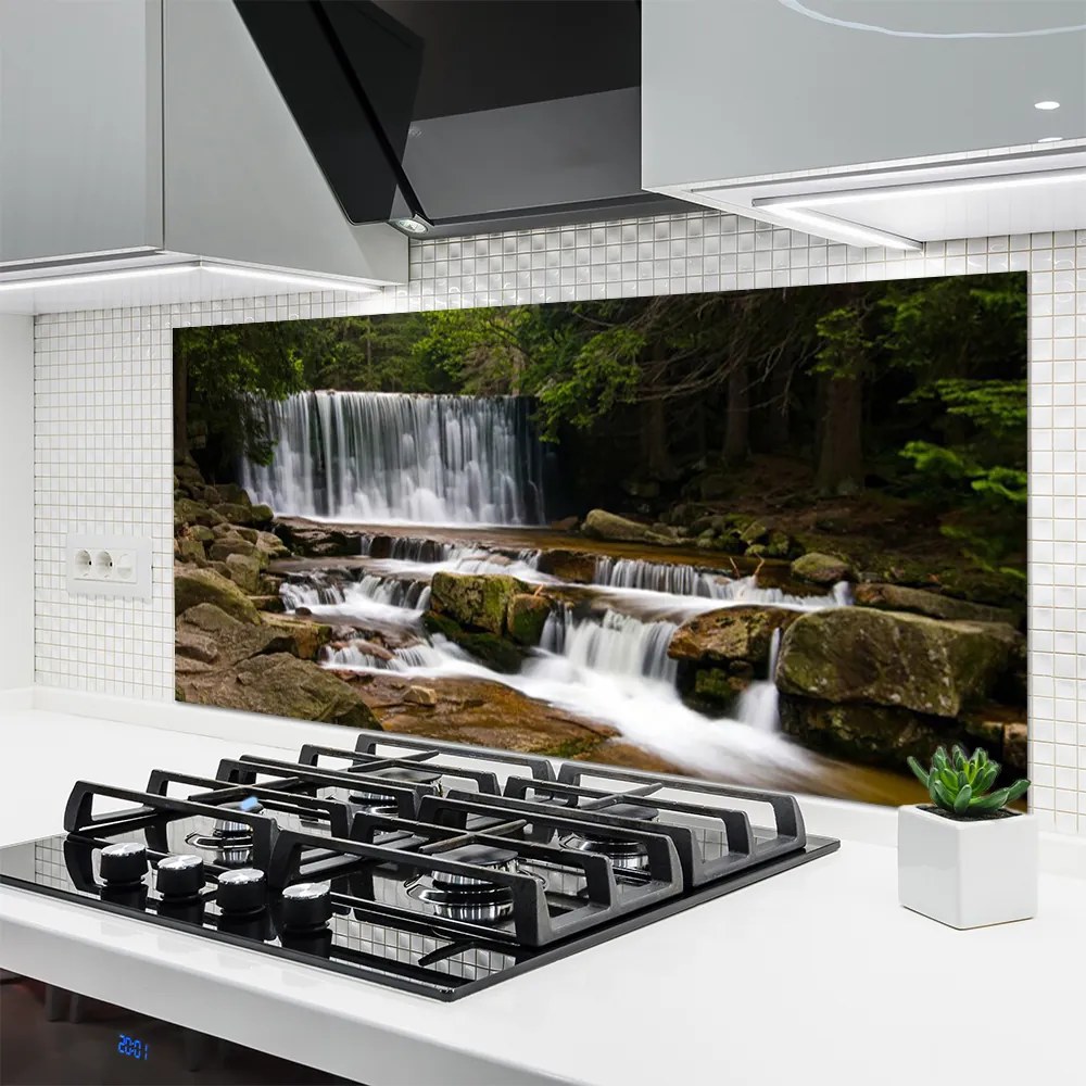 Panel nad blat kuchenny Ukryty Wodospad w Gęstwinie