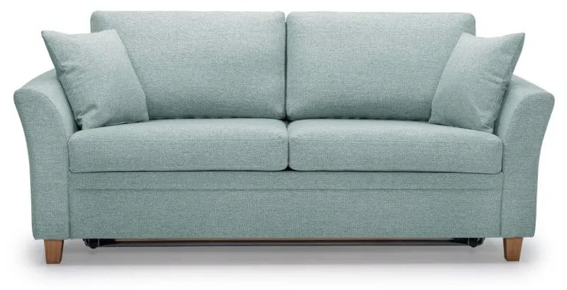 Miętowa rozkładana sofa Scandic Sonia