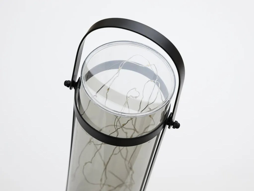 Lampa solarna LANTERN GREY 46 cm szara