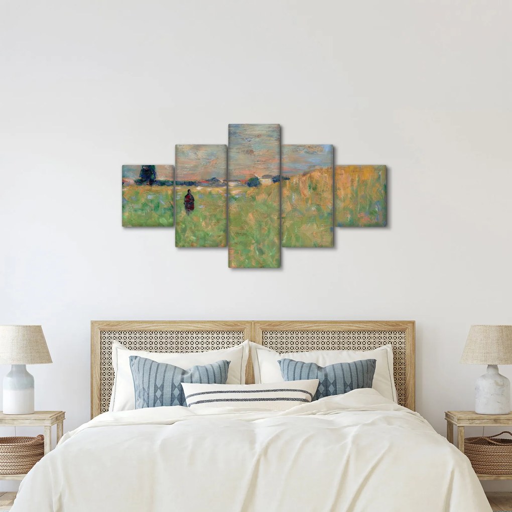Obraz - Georges Seurat, A Summer Landscape, reprodukcje (125x70 cm)