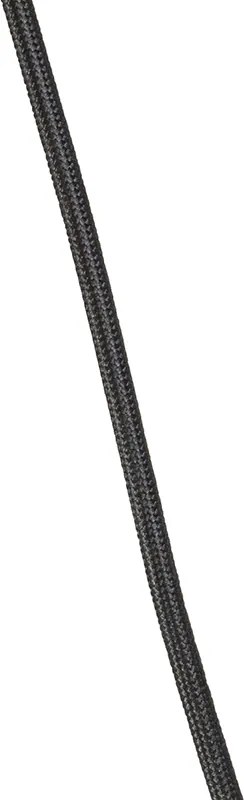 Lampa wisząca art deco złota z czarnym szkłem 3-światła - Pallon