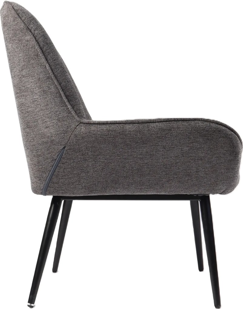 Nowoczesny fotel wypoczynkowy Farel, szara tkanina