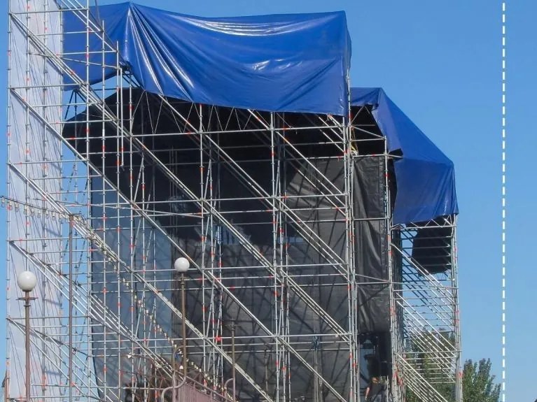 JAGO Plandeka 650 g/m², aluminiowe oczka, niebieska, 5 x 8 m