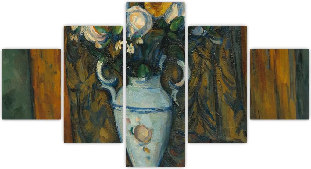 Obraz - Paul Cézanne, Vase of Flowers, reprodukcje (125x70 cm)