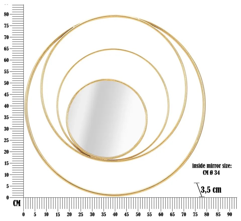 Lustro ścienne ø 80 cm Arc – Mauro Ferretti