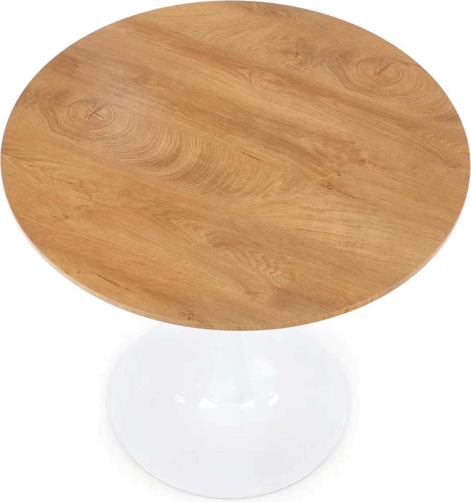 Designerski stół okrągły na jednej nodze Sting