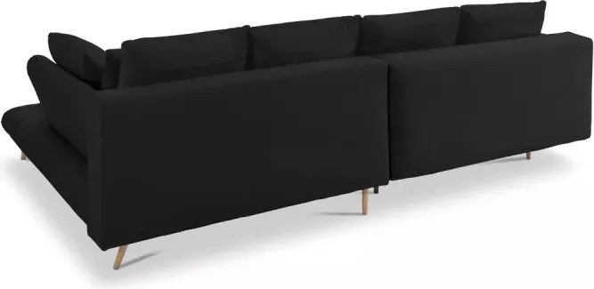 Narożnik MONTE Prawostronny z funkcją spania, pojemnikiem i poduszkami, Sorriso 01 Antracytowy WERSAL