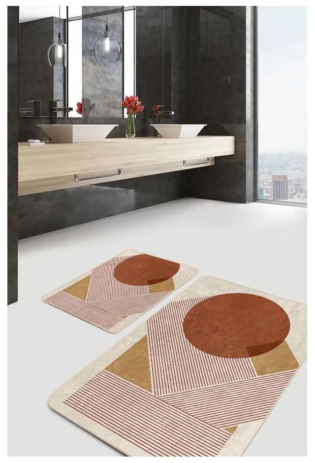 Aksamitne dywaniki łazienkowe zestaw 2 szt. 60x100 cm – Mila Home