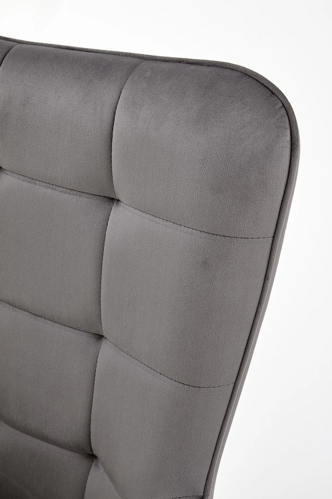 Pikowany fotel wypoczynkowy z podłokietnikami Castel