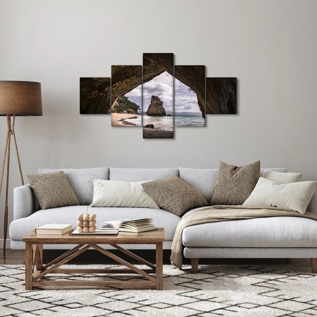 Obraz z jaskini, Nowa Zelandia (125x70 cm)