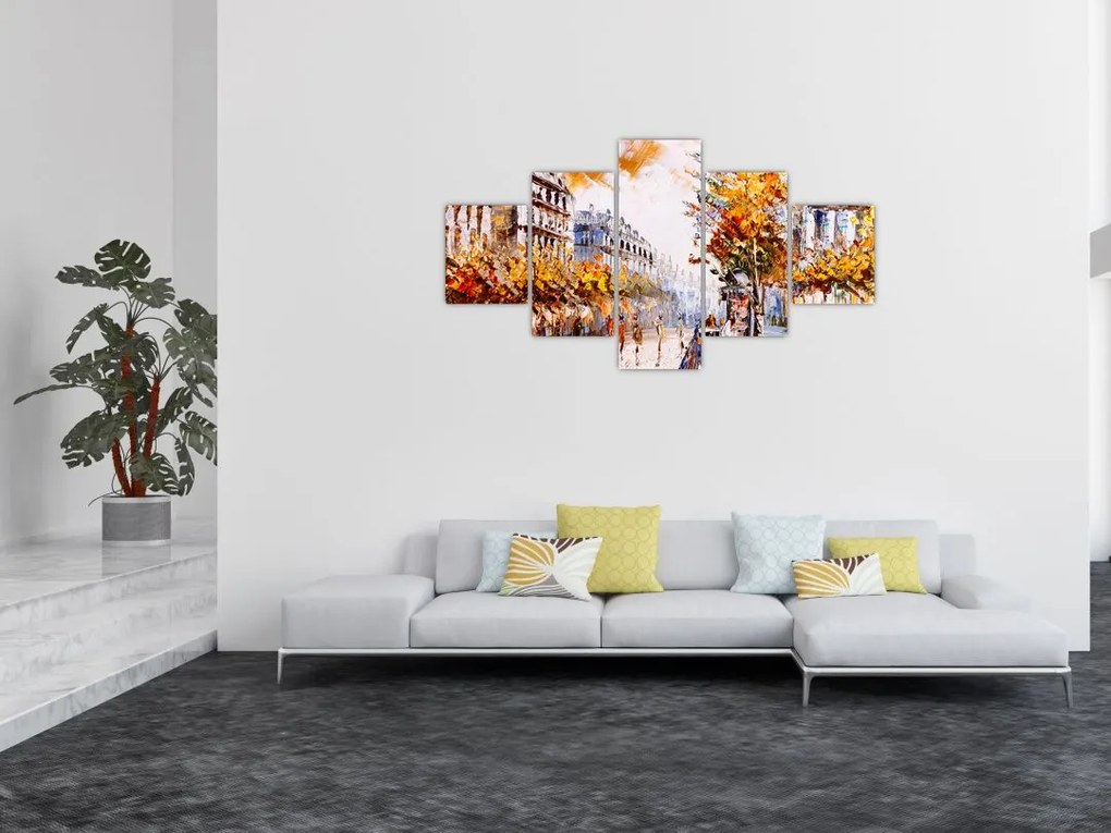 Obraz - Ulica w Paryżu (125x70 cm)