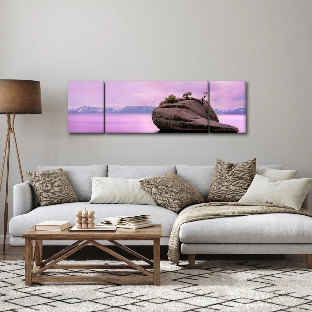 Obraz kamienia w morzu (170x50 cm)