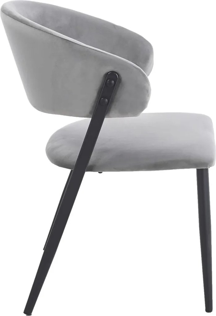 Eleganckie krzesło do jadalni K48-FX, czarny stelaż