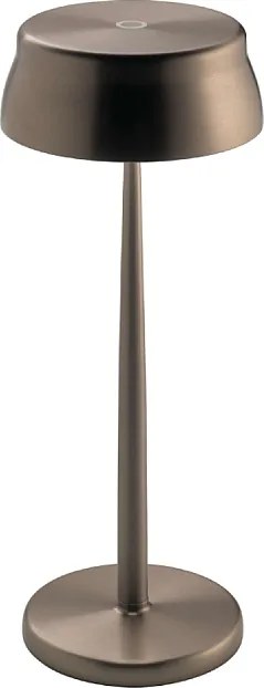 Lampa stołowa LED Zafferano Sister Light Wi-Fi Smart, miedziana, ładowalna i ściemnialna - 2200-2700-3000-4000K, 3,2W, wys. 33 cm