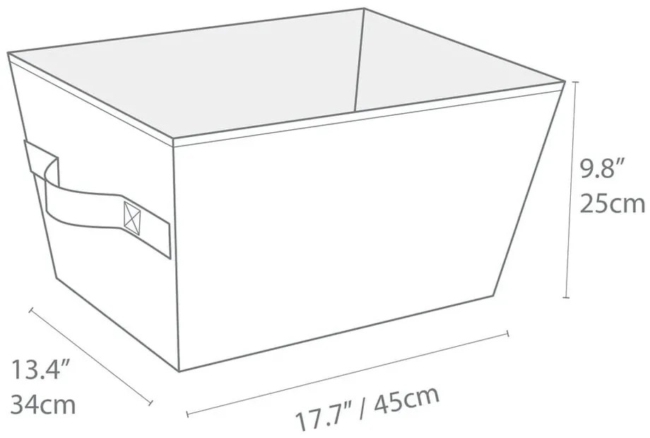 Tekstylny koszyk do przechowywania 34,5x45x25 cm Soft Storage – Bigso Box of Sweden