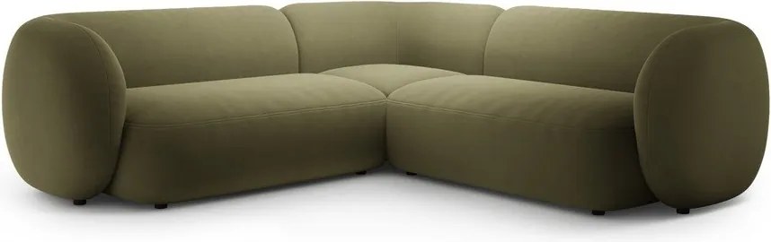 Zielony aksamitny narożnik Kate – Micadoni