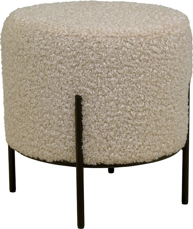 Pufa Alford, Beżowy, 35,5x35,5x37 cm, Kendra Home