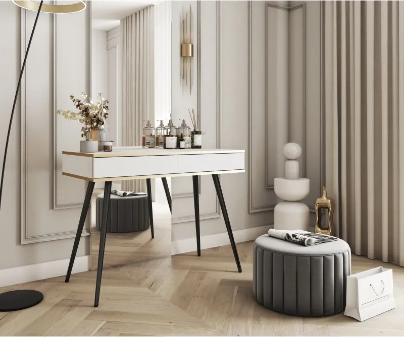 ORIANA Toaletka T 102 biała | nogi czarne