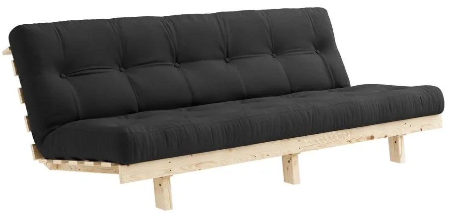 Sofa rozkładana Karup Design Lean Raw Dark Grey