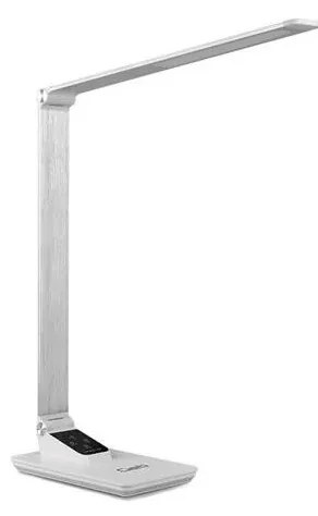 LED lampa biurkowa 7W USB 230V 3000K/4000K/5500K biała, ściemnialna