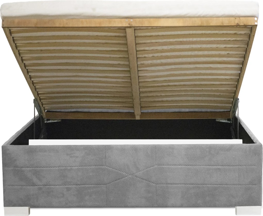 Łóżko KATI 140x200 cm Czerwony Z materacem